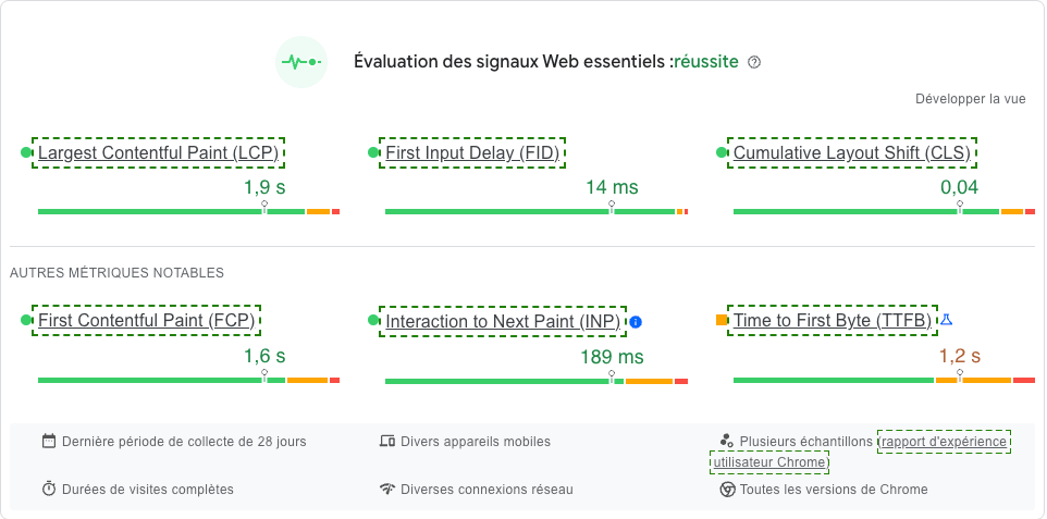 evaluation pagespeed insights