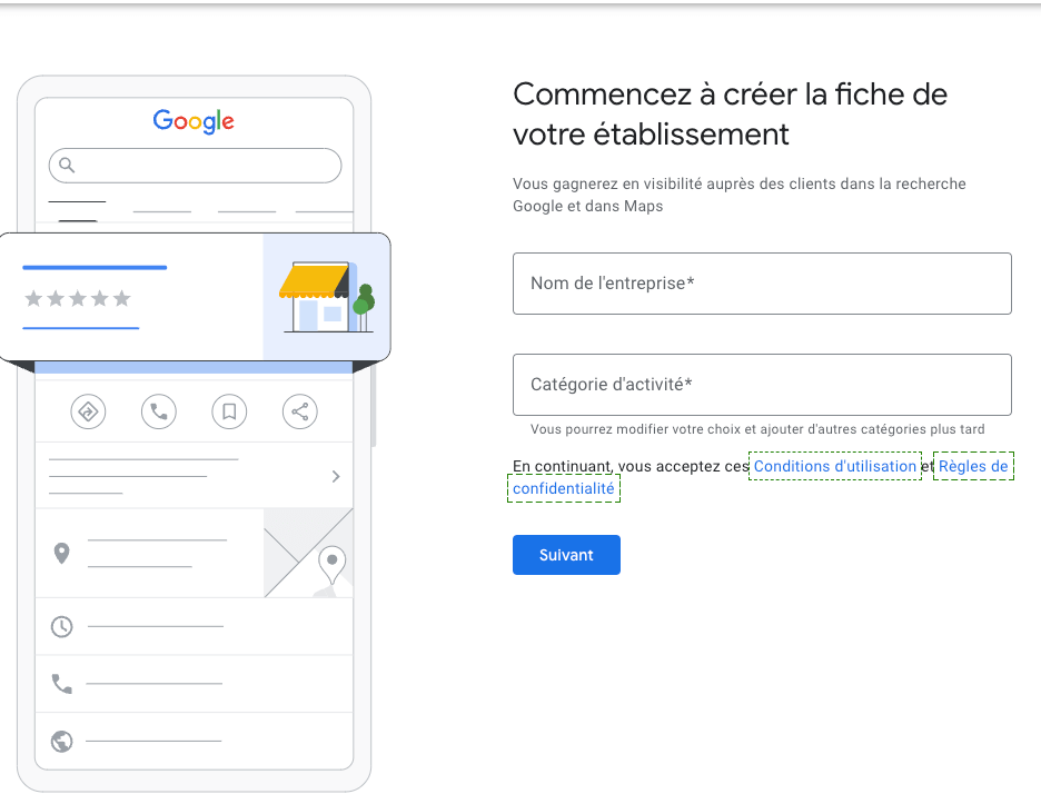 créer un compte google my business