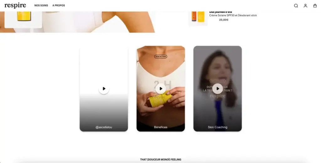 vidéo fiche produit