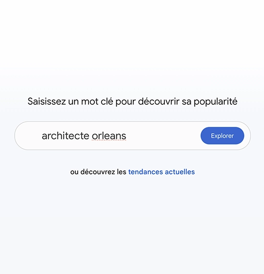 tendance recherche mot-clé architecte