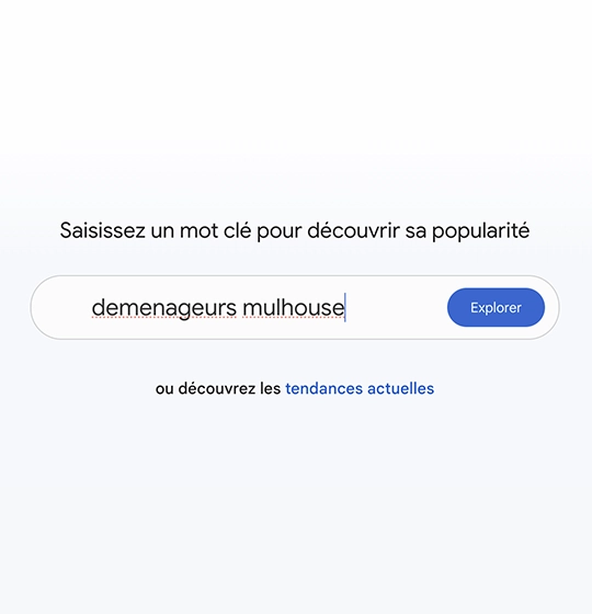 tendance recherche mot-clé Mulhouse