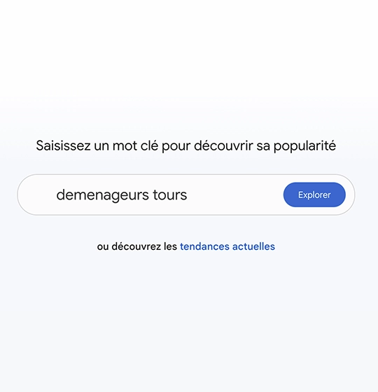 tendance recherche mot-clé déménageur