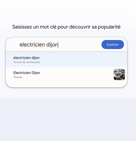 tendance recherche mot-clé électriciens