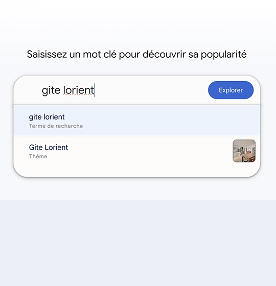 tendance recherche mot-clé gîte
