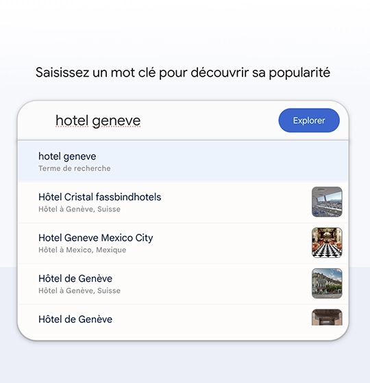 tendance recherche mot-clé geneve