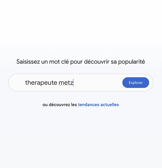 tendance recherche mot-clé thérapeutes