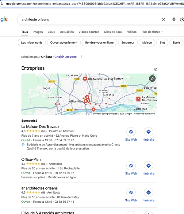 référencement architecte