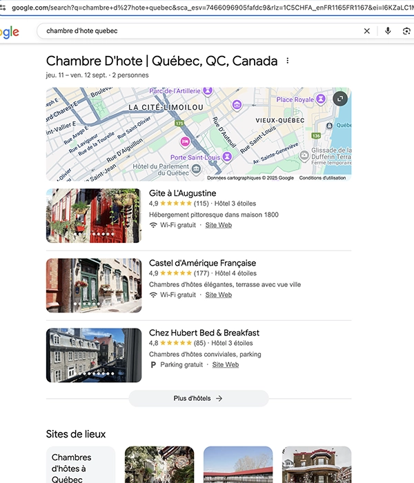 map agence seo chambre d'hôte