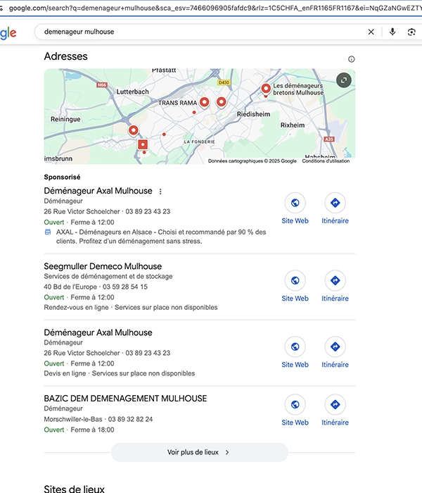 map agence seo Mulhouse