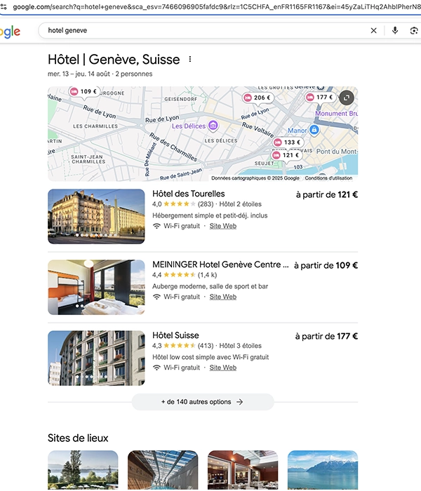 map agence seo geneve