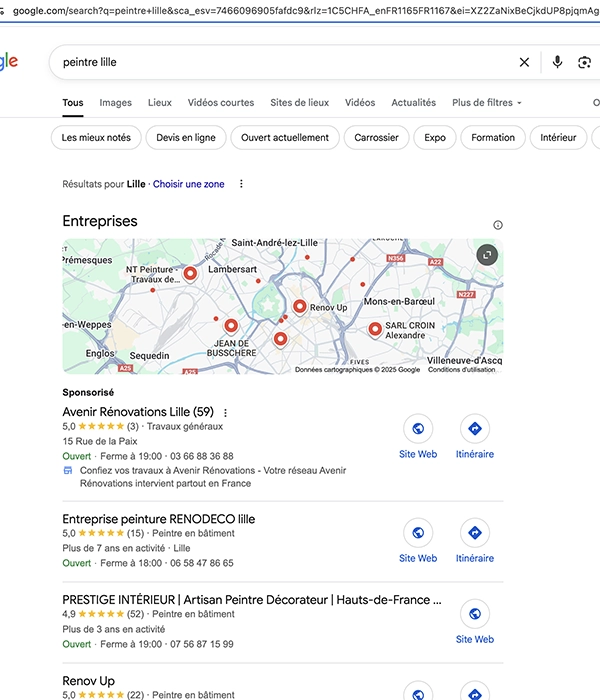 map agence seo Lille