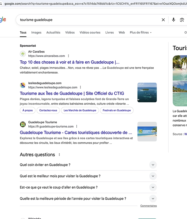 map agence seo tourisme