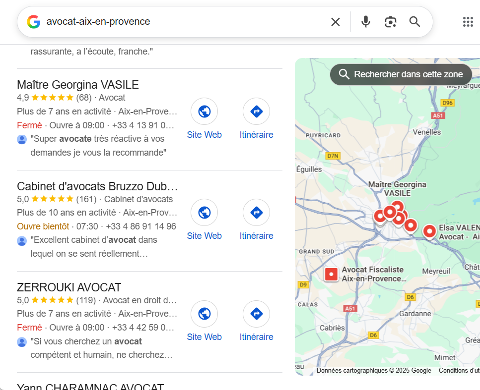 map agence seo avocats