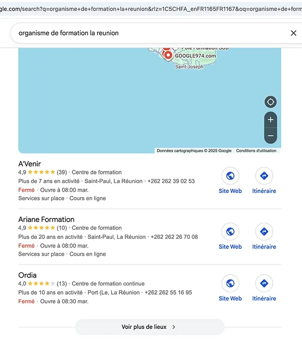 agence referencement la reunion