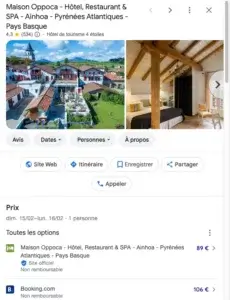 Google my Business - Référencement hotel - Premiere Page