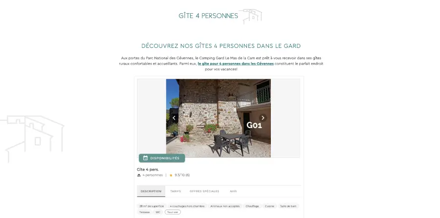 referencement gite
