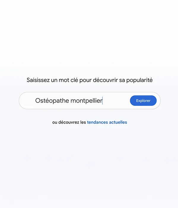 tendance recherche mot-clé Montpellier