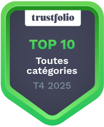 Trustfolio, Top 10 toutes catégories, T4 2025